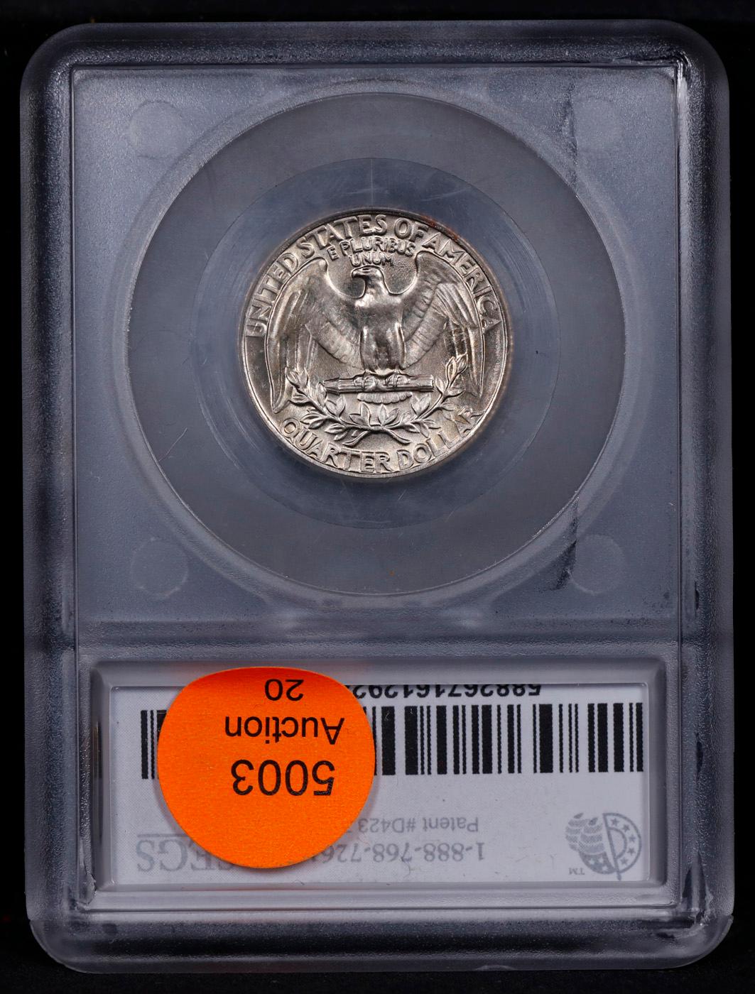 ***Auction Highlight*** 1967-p Washington Quarter Near Top Pop! 25c Graded ms67+ By SEGS (fc)