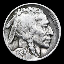 1927-p Buffalo Nickel 5c Grades f+