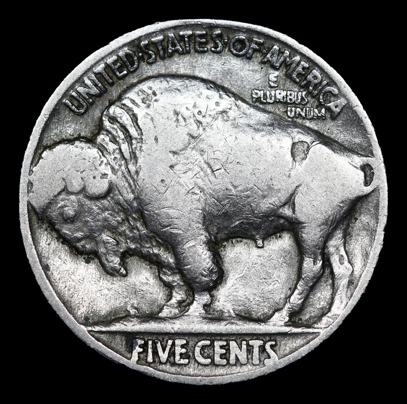 1927-p Buffalo Nickel 5c Grades f+