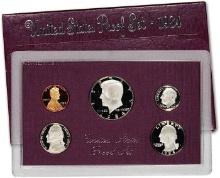 1984 Mint Proof Set, 5 Coins Inside!