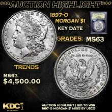 ***Auction Highlight*** 1897-o Morgan Dollar 1 Graded Select Unc By USCG (fc)