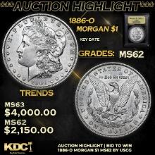 ***Auction Highlight*** 1886-o Morgan Dollar 1 Graded Select Unc By USCG (fc)