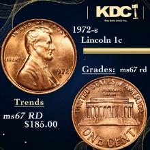 1972-s Lincoln Cent 1c Grades GEM++ Unc RD