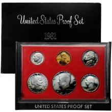 1997 United States Mint Proof Set 5 coins