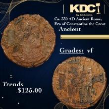 Ca. 330 AD Ancient Rome, Era of Constantine the Great Ancient Grades vf