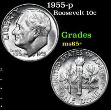 1955-p Roosevelt Dime 10c Grades GEM+ Unc