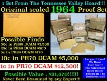 Original sealed 1964 United States Mint Proof Set Tennessee Valley Hoard