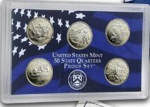 2002 United States Mint Proof Quarters 5 pc set No Outer Box