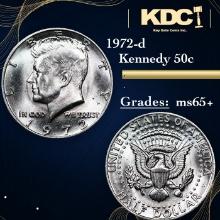 1972-d Kennedy Half Dollar 50c Grades GEM+ Unc