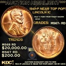 ***Auction Highlight*** 1944-p Lincoln Cent Near Top Pop! 1c Graded GEM++ RD By USCG (fc)
