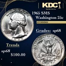 1965 SMS Washington Quarter 25c Grades sp68