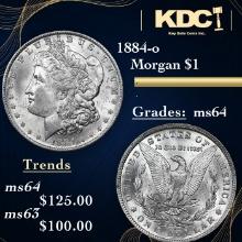 1884-o Morgan Dollar 1 Grades Choice Unc