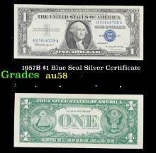 1957B $1 Blue Seal Silver Certificate Grades Choice AU/BU Slider