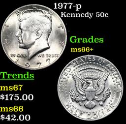 1977-p Kennedy Half Dollar 50c Grades GEM++ Unc