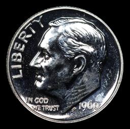 Proof 1960 Roosevelt Dime Near Top Pop! 10c Graded pr69+ BY SEGS