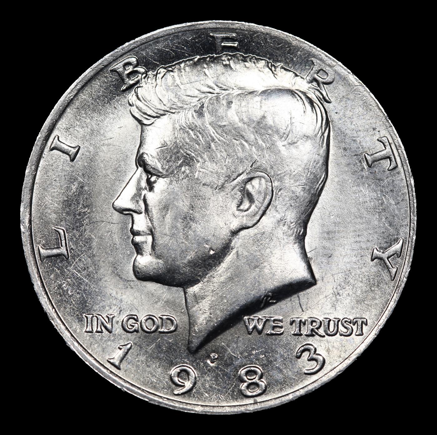 1983-p Kennedy Half Dollar Near Top Pop! 50c Graded ms67 BY SEGS