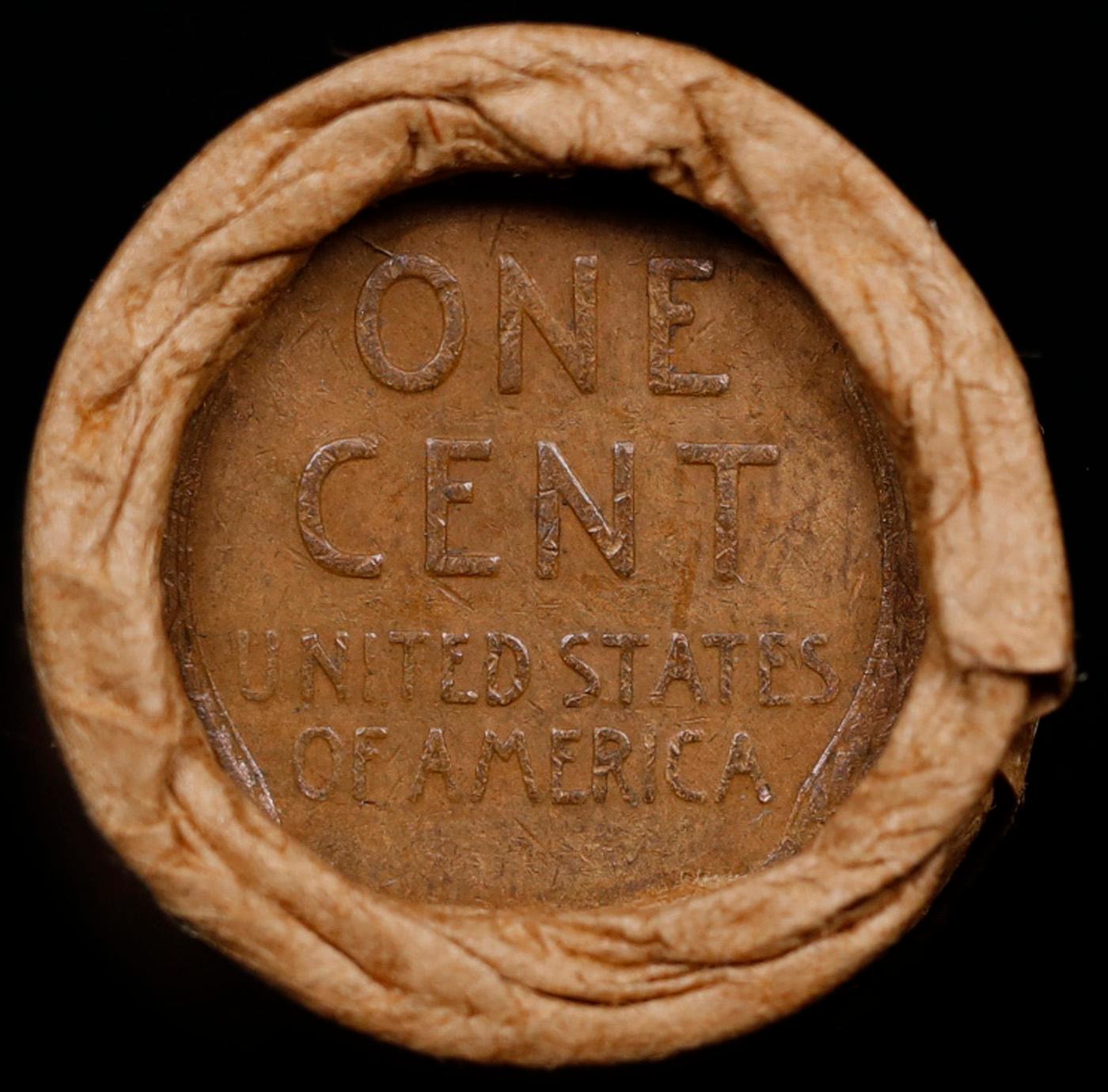 Lincoln Wheat Cent 1c Mixed Roll Orig Brandt McDonalds Wrapper, 1916-p end, Wheat other end