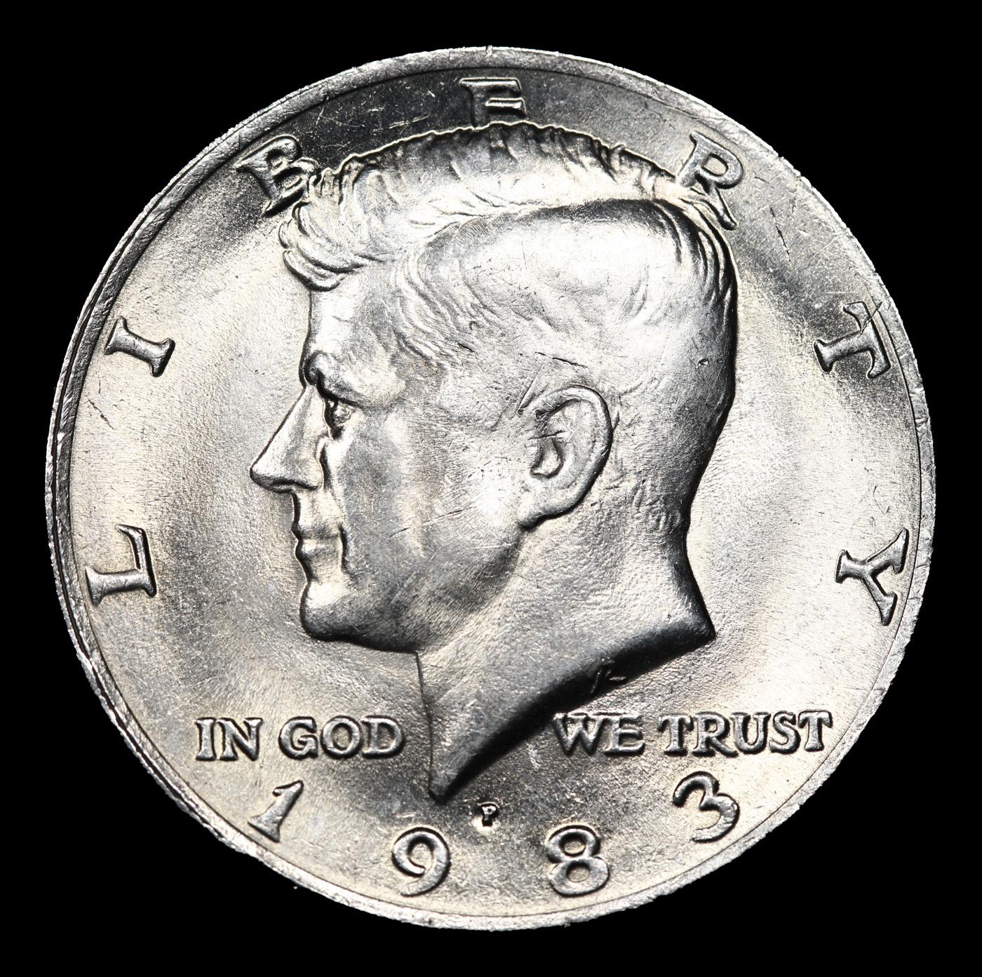 1983-p Kennedy Half Dollar Near Top Pop! 50c Graded ms67 BY SEGS