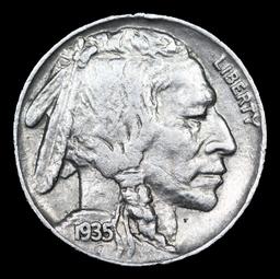 1935-p Buffalo Nickel 5c Grades Select Unc