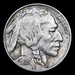 1935-p Buffalo Nickel 5c Grades Choice AU