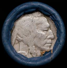 Buffalo Nickel Shotgun Roll in Old Bank Style 'Bell Telephone' Wrapper 1930 & s Mint Ends