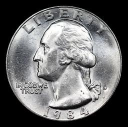 1984-d Washington Quarter 25c Grades GEM+ Unc