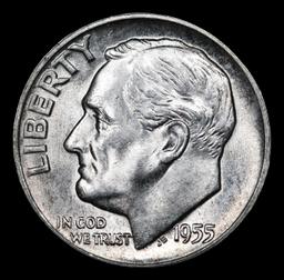 1955-p Roosevelt Dime 10c Grades GEM+ Unc