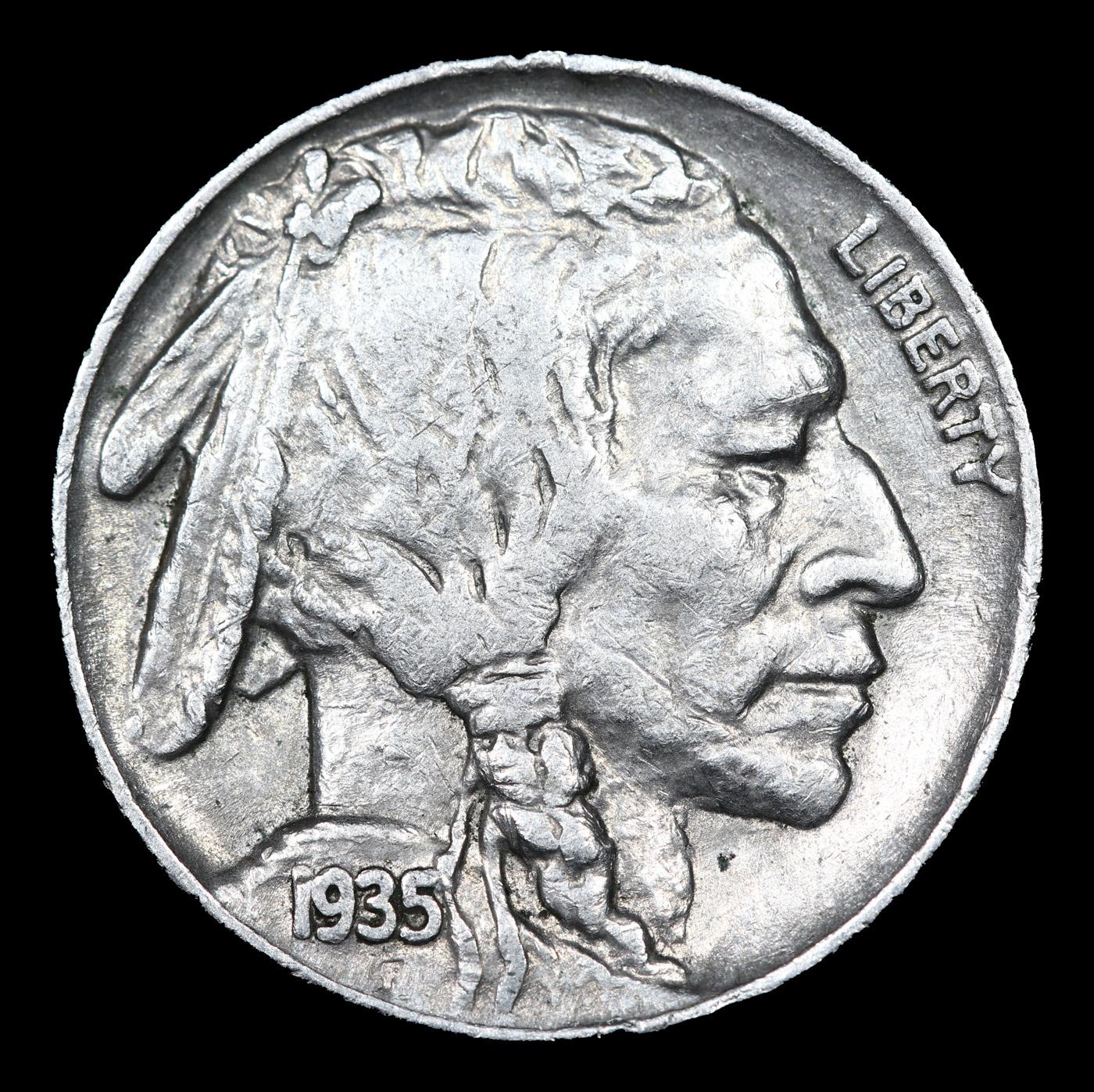 1935-p Buffalo Nickel 5c Grades Select Unc