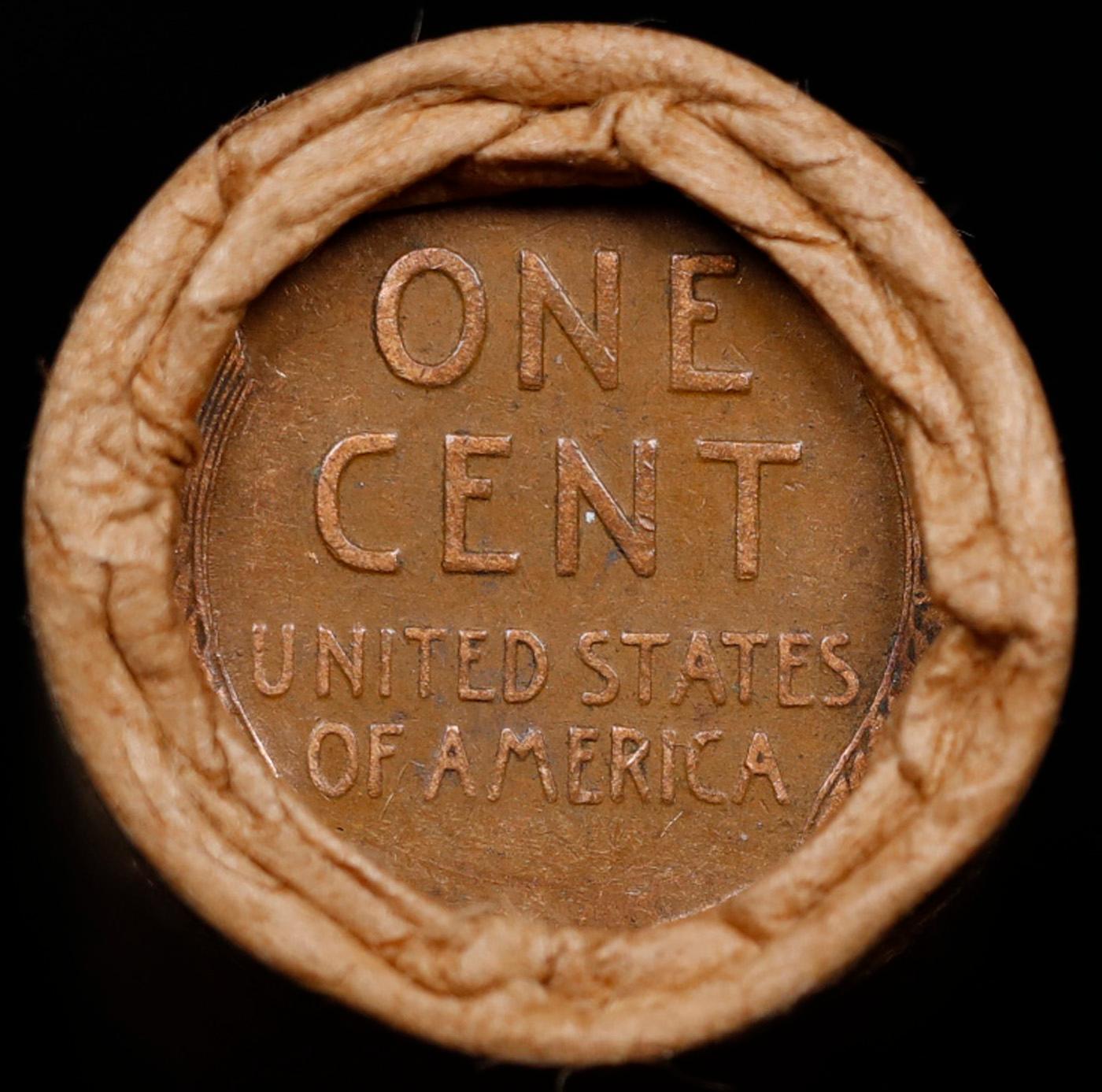 Lincoln Wheat Cent 1c Mixed Roll Orig Brandt McDonalds Wrapper, 1918-d end, Wheat other end