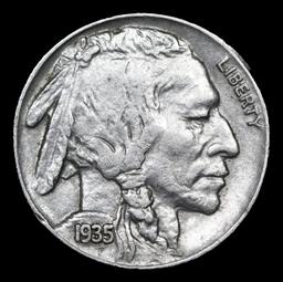 1935-p Buffalo Nickel 5c Grades Select Unc