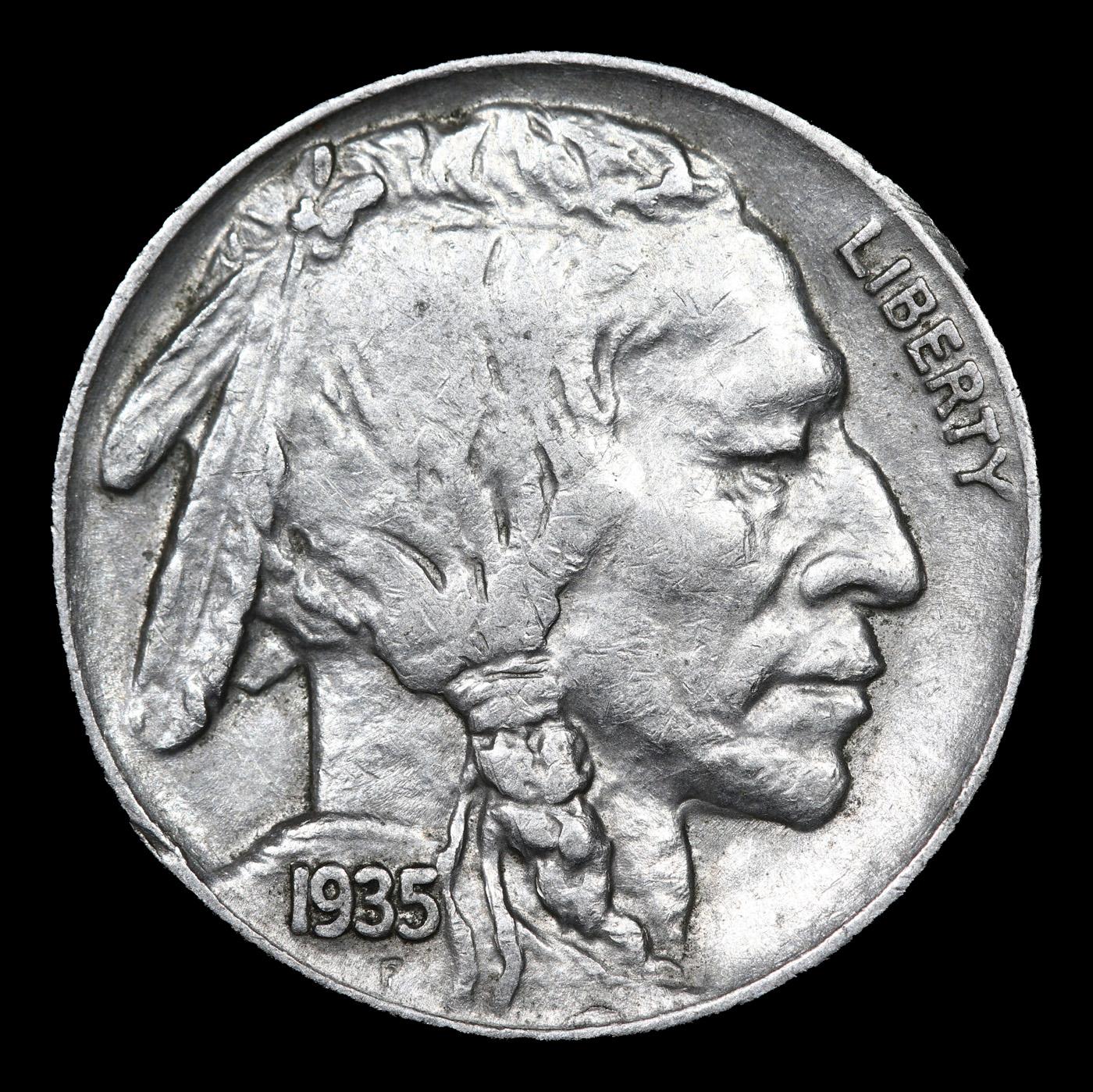 1935-p Buffalo Nickel 5c Grades Select Unc