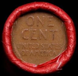 Lincoln Wheat Cent 1c Mixed Roll Orig Brandt Coca-Cola Wrapper, 1917-p end, Wheat other end