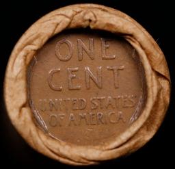 Lincoln Wheat Cent 1c Mixed Roll Orig Brandt McDonalds Wrapper, 1918-p end, Wheat other end