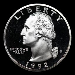 Proof 1992-s Washington Quarter 25c Grades GEM++ Proof Deep Cameo