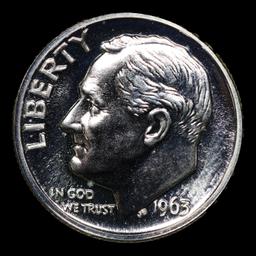 Proof 1963 Roosevelt Dime TOP POP! 10c Graded pr69 cam BY SEGS