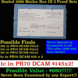 Original sealed box 5- 1996 United States Mint Proof Sets