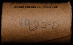 BU Shotgun Kennedy 50c roll, 1982-d 20 pcs Federal Reserve Bank of Minneapolis Wrapper $10