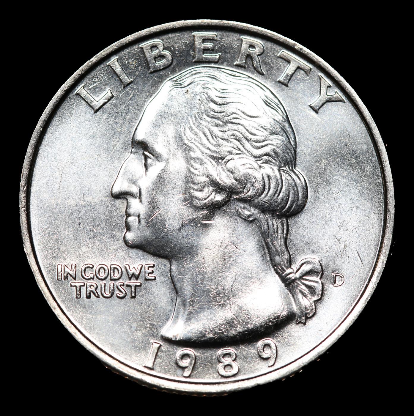 1989-d Washington Quarter 25c Grades GEM++ Unc