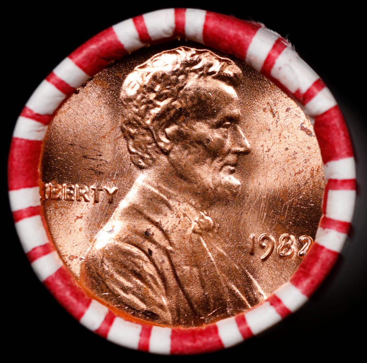 CRAZY Penny Wheel Buy THIS 1982-p solid Red BU Lincoln 1c roll & get 1-10 BU Red rolls FREE WOW