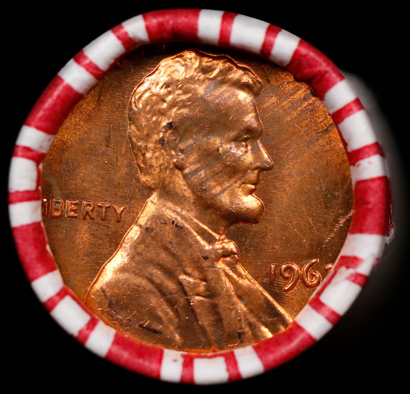 CRAZY Penny Wheel Buy THIS 1962-p solid Red BU Lincoln 1c roll & get 1-10 BU Red rolls FREE WOW