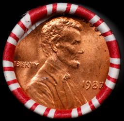 CRAZY Penny Wheel Buy THIS 1982-p solid Red BU Lincoln 1c roll & get 1-10 BU Red rolls FREE WOW