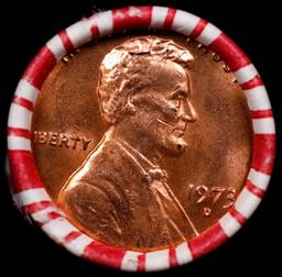 CRAZY Penny Wheel Buy THIS 1973-d solid Red BU Lincoln 1c roll & get 1-10 BU Red rolls FREE WOW