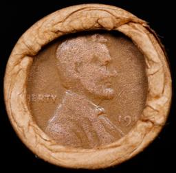 Lincoln Wheat Cent 1c Mixed Roll Orig Brandt McDonalds Wrapper, 1919-s end, 1896 Indian other end