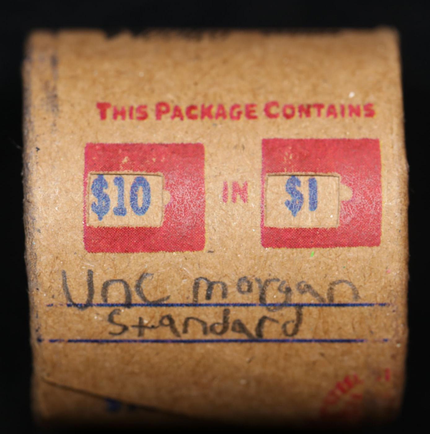 *EXCLUSIVE* x10 Morgan Covered End Roll! Marked "Unc Morgan Standard"! - Huge Vault Hoard  (FC)