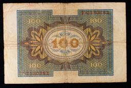 1920 Germany (WWI Era) 100 Marks Banknote P# 69a Grades vf+