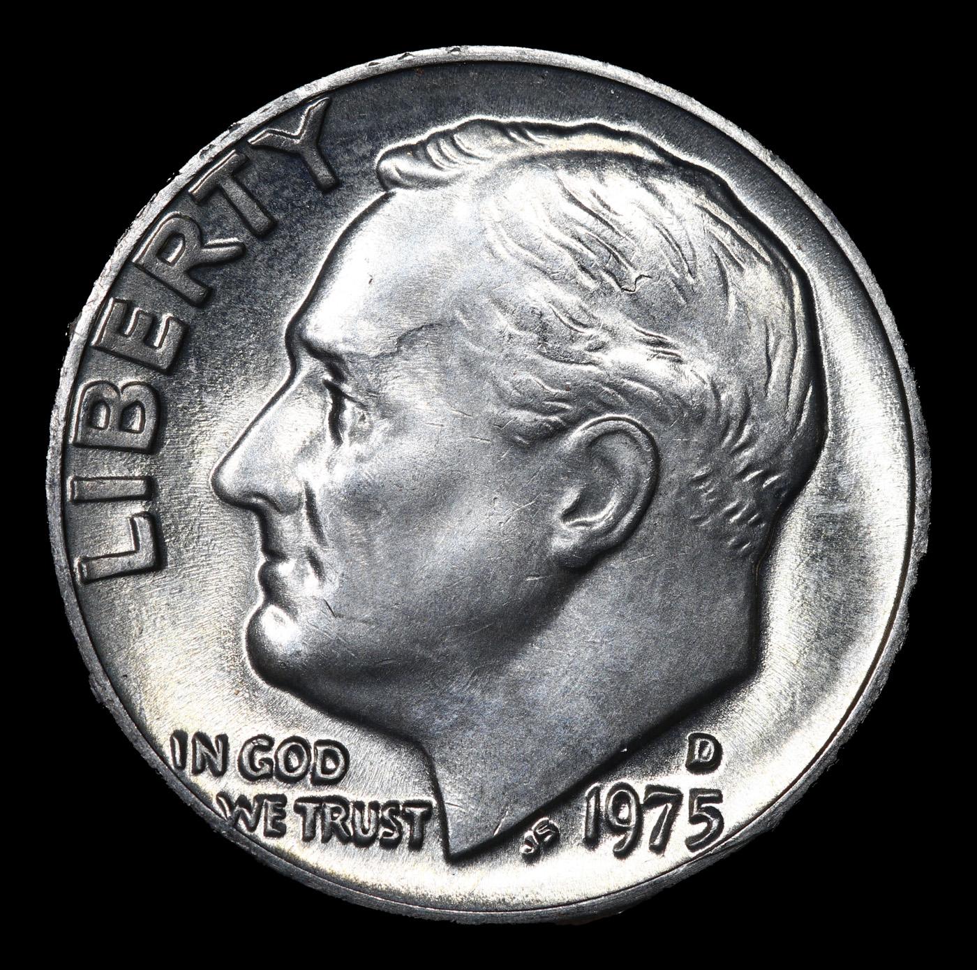 1975-d Roosevelt Dime 10c Grades GEM++ Unc