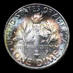 1959-p Roosevelt Dime Rainbow Toned 10c Grades GEM++ FT