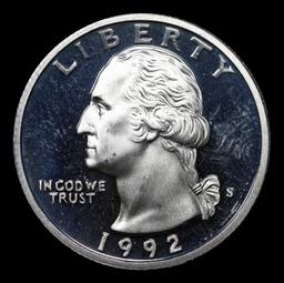 Proof 1992-s Silver Washington Quarter 25c Grades GEM++ Proof Deep Cameo