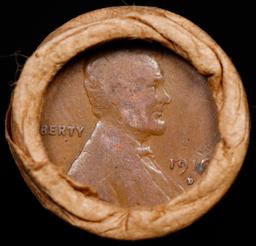 Lincoln Wheat Cent 1c Mixed Roll Orig Brandt McDonalds Wrapper, 1916-d end, 1905 Indian other end