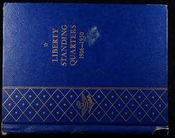 Partially Complete Whitman 1916-1930 Liberty Standing Quarters Book, 15 Coins Inside